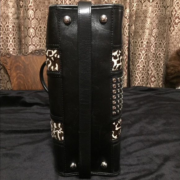 Michael Kors rare leather & cowhide handbag - Picture 4 of 8